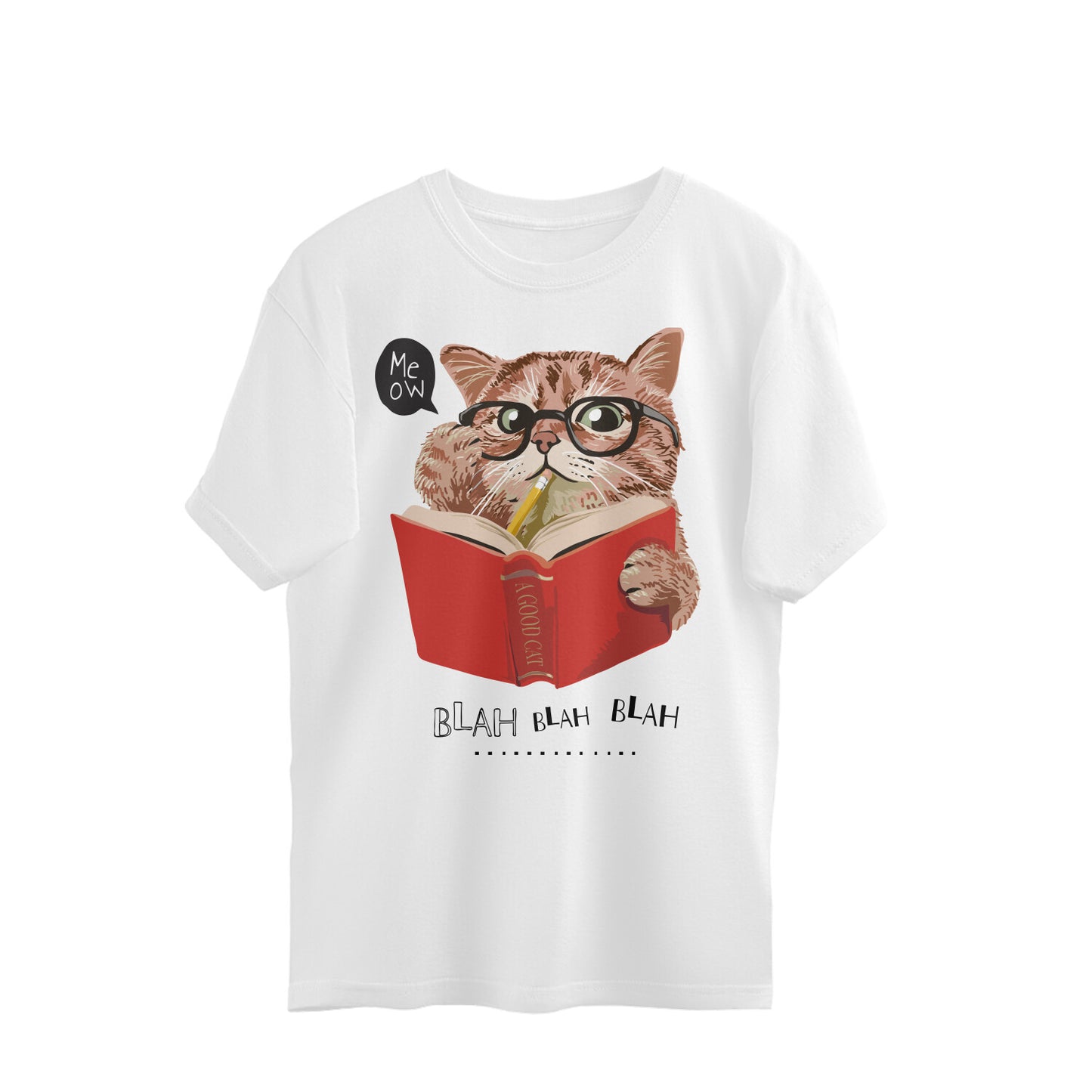Cat - Meow - Oversized T-shirt