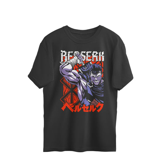 Berserk - Guts Themed Oversized Tshirt - Kashiba Store